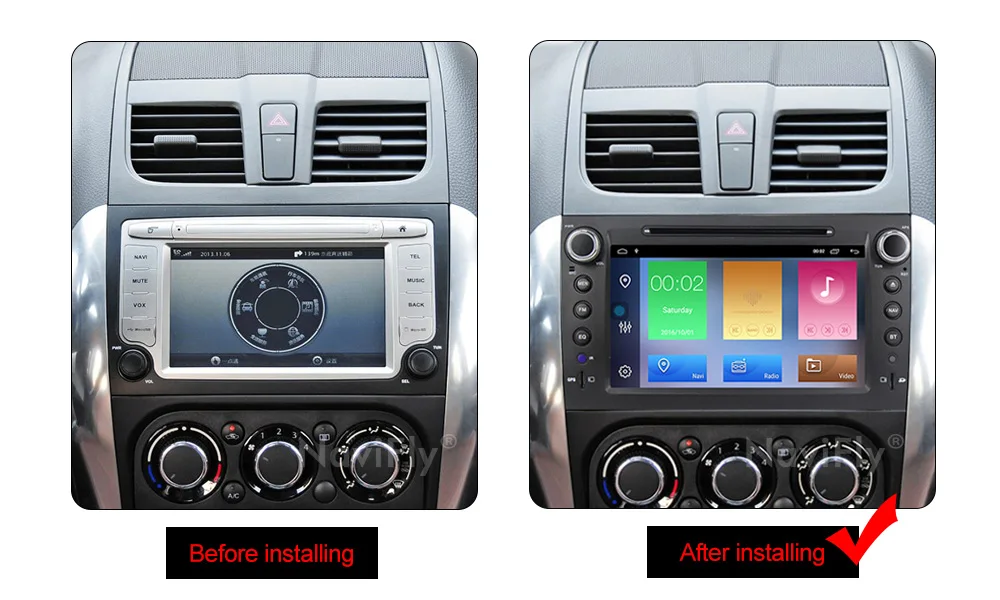 Flash Deal NaviFly 8 inch 2 Din GPS Navigation 2G+32G Android 9.1 Car multimedia player for Suzuki sx4 2006 2007 2008 2009 2010 2011 2012 3