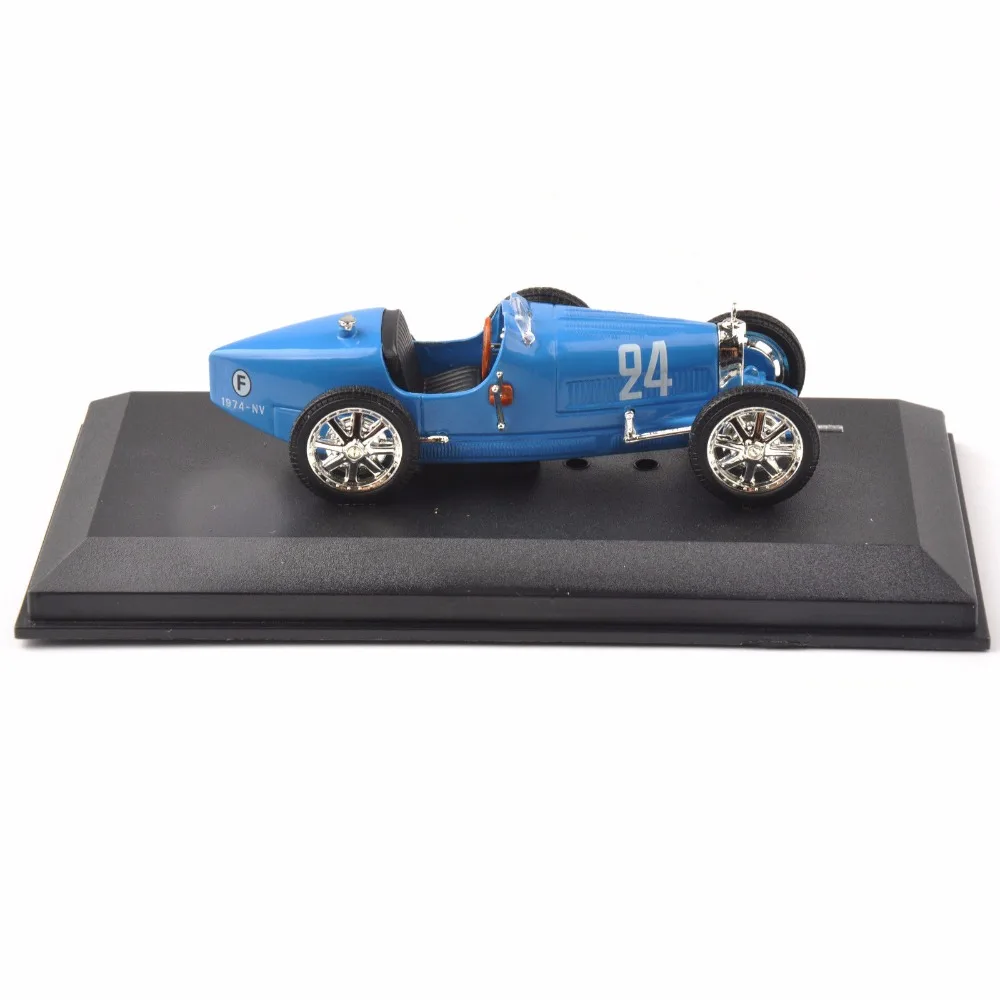 Литья под давлением 1/43 Синий Bugatti T35B Grand Prix спортивный 1928 Louis Chiron классических машин, недорогие детские игрушки