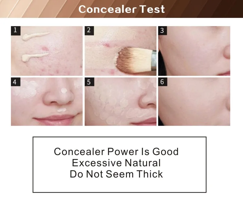 HENLICS Dual-effect Moisturizing Repair Liquid Foundation Face Makeup Base Face Liquid Foundation BB Cream Concealer Foundation (4)