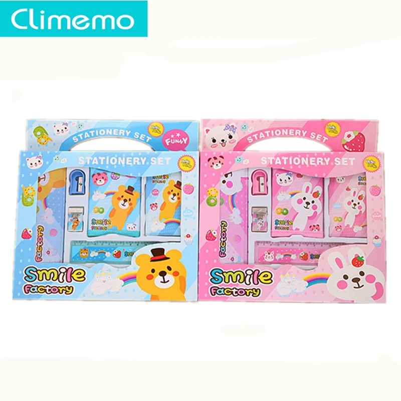 

Climemo 8 Pieces Lovely Pencil Case Eraser Sharpener Scissor Learning Stationery Set Children Student Chancery Stationary Store