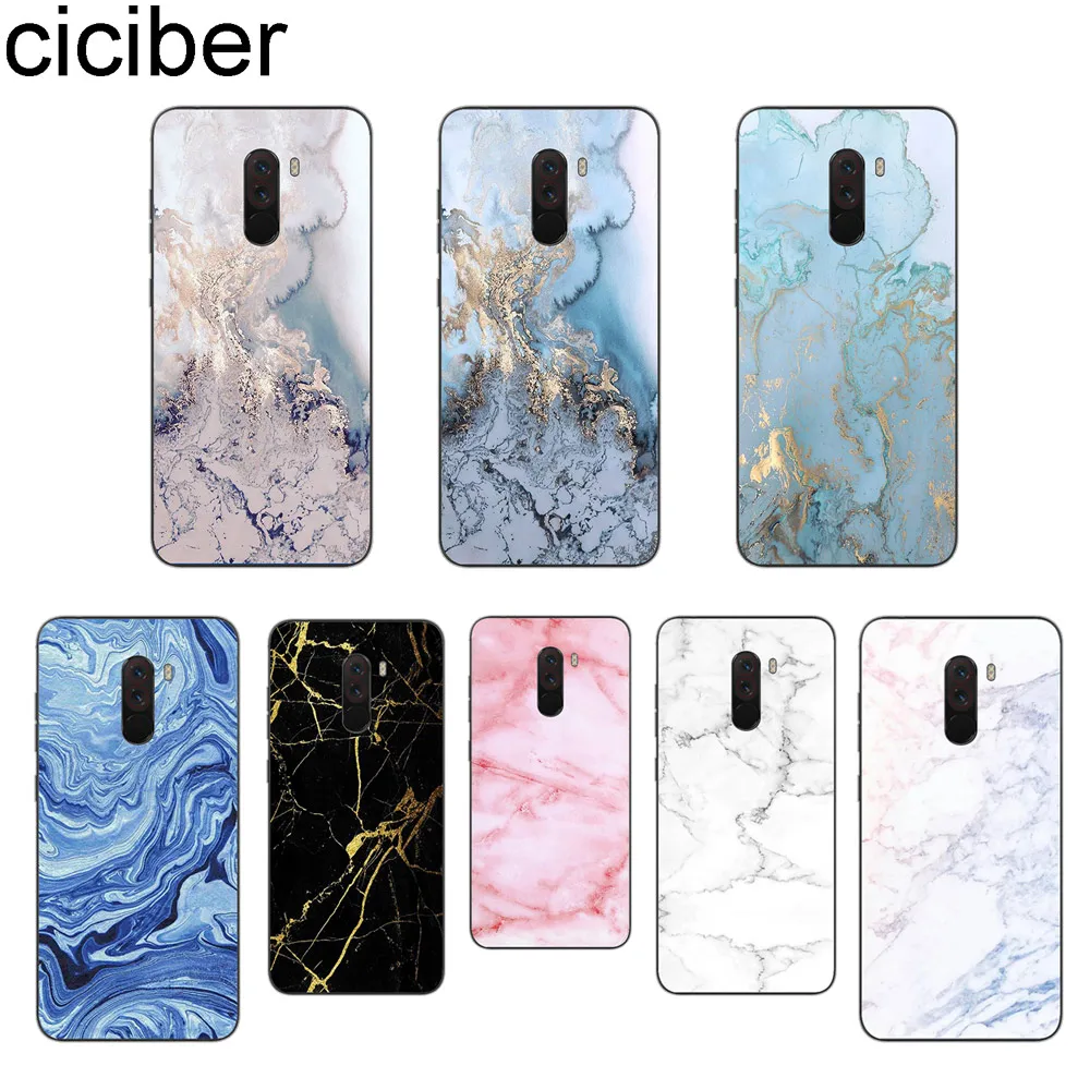 

ciciber Marble For Xiaomi A1 A2 8 6 5 X 5C 5S Plus Lite SE Poco Phone F1 Cover Clear Soft TPU for MIX MAX 3 2 1 S Pro Phone Case