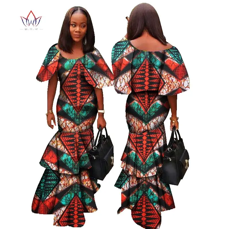 Модные африканские платья для женщин Dashiki Sxey элегантная традиционная африканская одежда плюс размер длинное платье для леди WY1331 - Цвет: 10