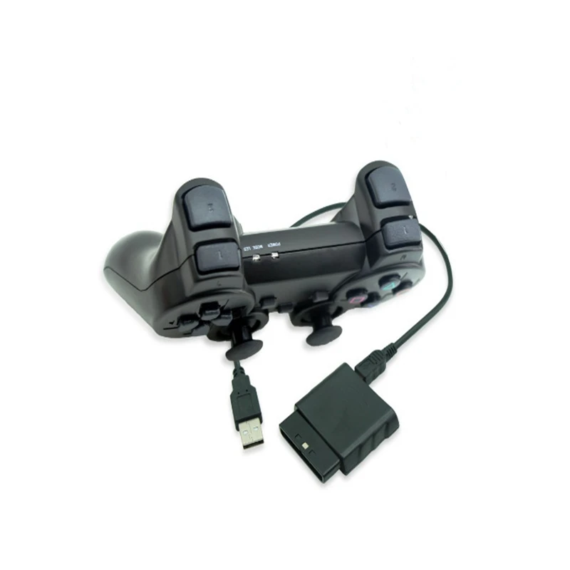 Беспроводной Bluetooth геймпад c беспроводным приемником, 3-в-1 игровая функция. Цвет черный для PS3 / PS2 / PC