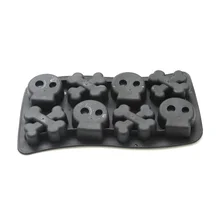 Силиконовые формы для льда в форме черепа, формы для крема, торта, инструменты для приготовления пищи MF999