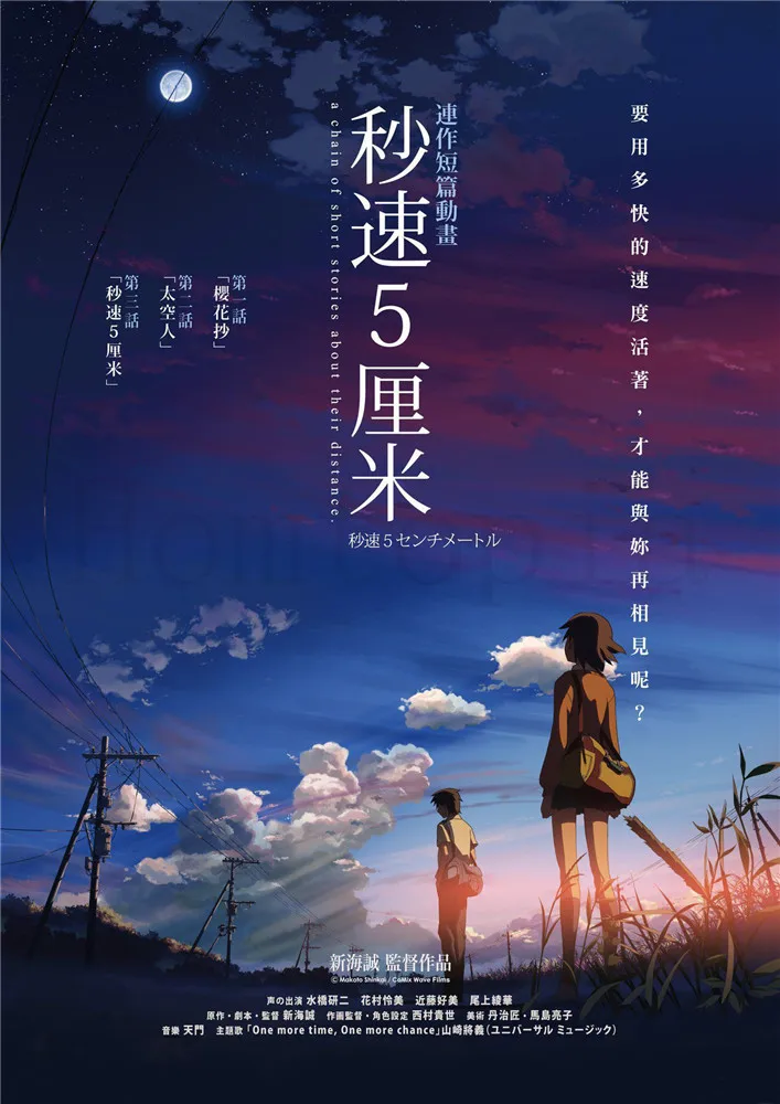 Японский мультфильм плакаты Makoto Shinkai ваше имя наклейки на стену с белым покрытием бумага печатает высокой четкости украшения дома - Цвет: Фиолетовый