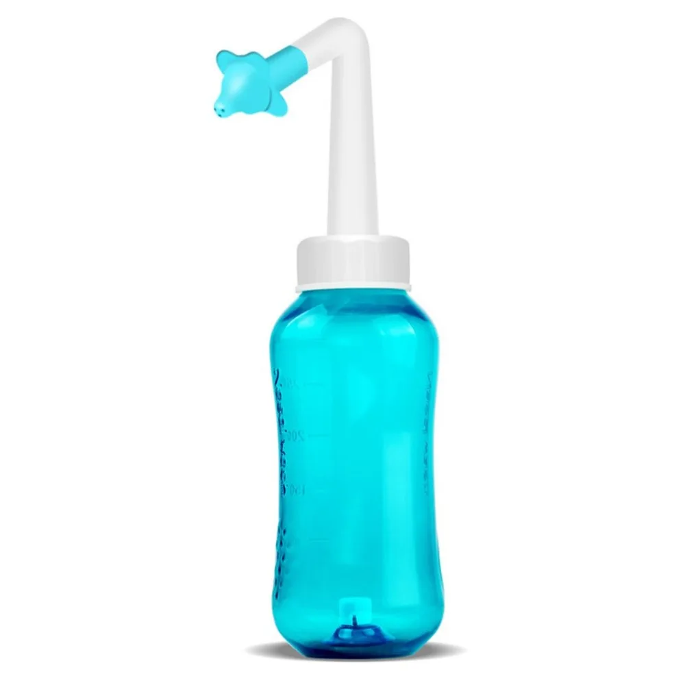 

300ml Sinus Allergies Nasal Pressure Neti Pot Nose Nasal Wash Cleaner Nose Cleaning Protecting Moistens Machine for Kids Adults