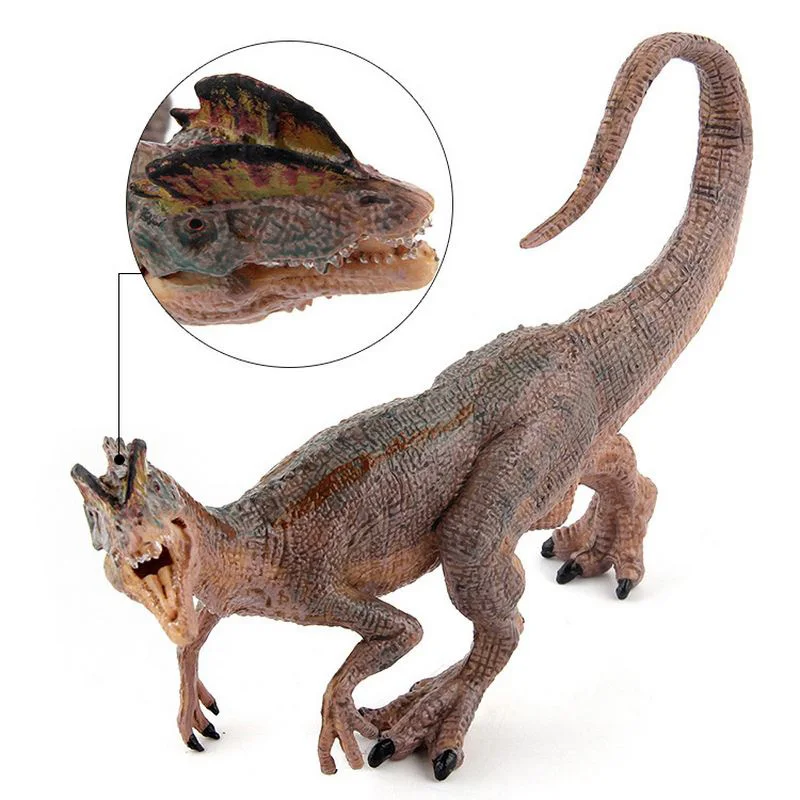 Парк Юрского периода игрушечные модели динозавров carnoaurus Dilophosaurus velocyraptor ПВХ