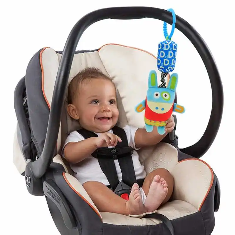

New Hanging Bed Toys Cute Animal Shape With Music Ringtones Baby Bed Hanging Toy The Bell Baby Stroller Accessories