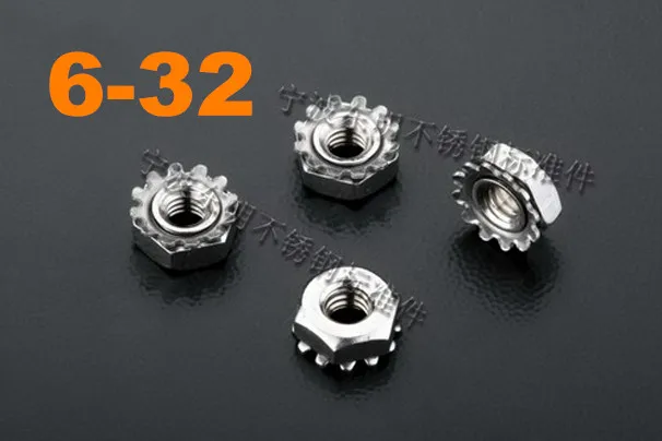 500 шт./лот 6 # 32 гайка из нержавеющей стали Kep K|k nuts|nut nutstainless steel nuts |
