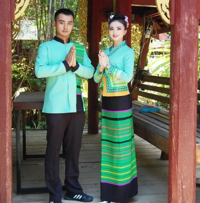 Asia Barat Dress Suit Thailand Vietnam Selatan Laos Burma Vietnam Tradisional Hotel Restaurant Pelayan Seragam Kerja Set Vietnam Traditional Vietnam Dressset Suit Aliexpress