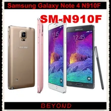 Samsung Galaxy Note 4 N910F разблокированный GSM 4G LTE Android мобильный телефон четырехъядерный 5," 16 МП ram 3 ГБ rom 32 Гб дропшиппинг