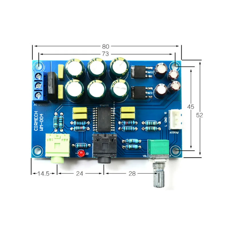 SOTAMIA TPA6120 Headphone Amplifier Board HIFI TPA6120A2 Enthusiast Headphones AMP Amplificador Zero Noise Diy Kits