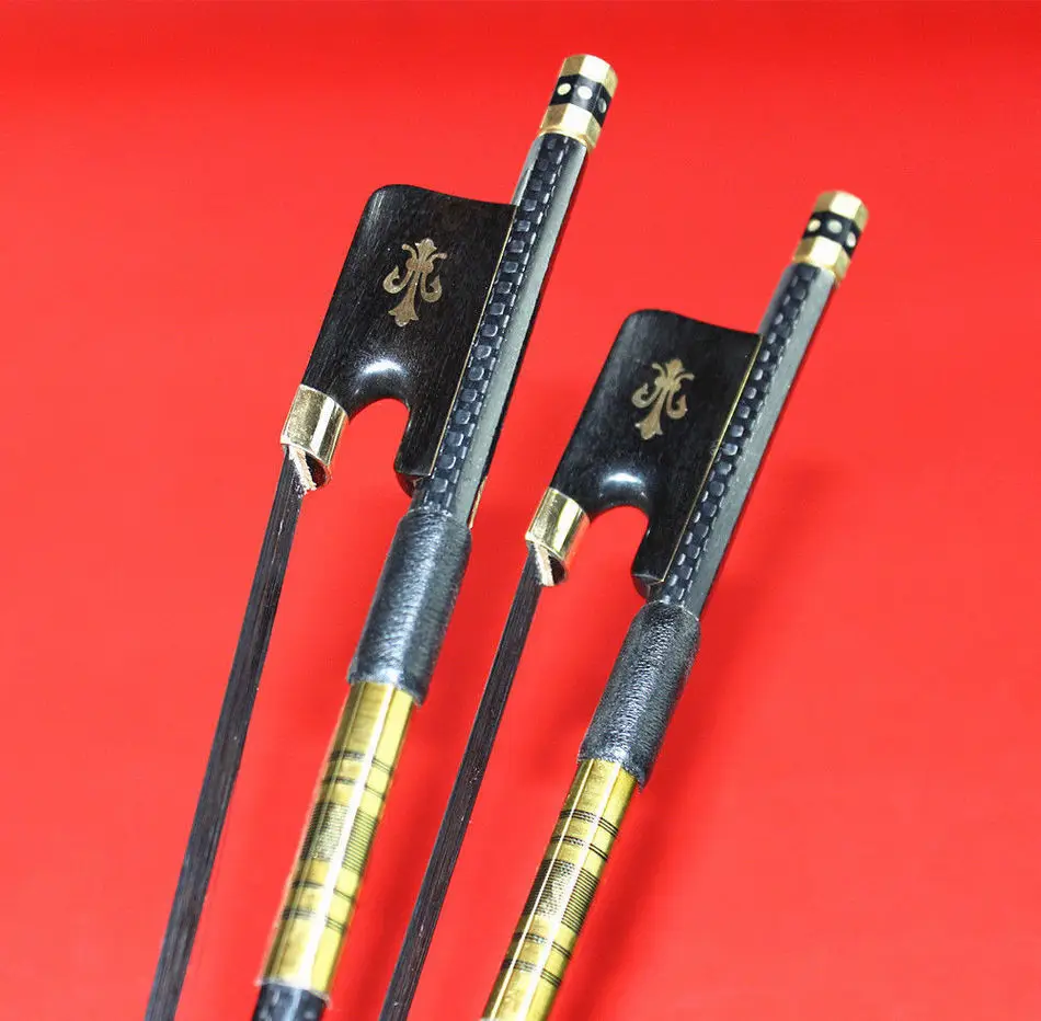 

Hot sell New Carbon fiber cello bow grille black horse hair ebony frog high quality