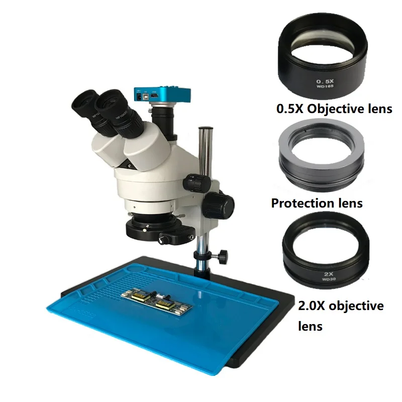 3.5X-90X Trinoculaire stereo microscoop + 20MP 1080 P HDMI USB Digitale Video industriële BAG solderen microscoop camera + warmte pad 3.5X-90X Trinoculaire stereo microscoop + 20MP 1080 P HDMI USB Digitale Video industriële BAG solderen microscoop camera + warmte pad