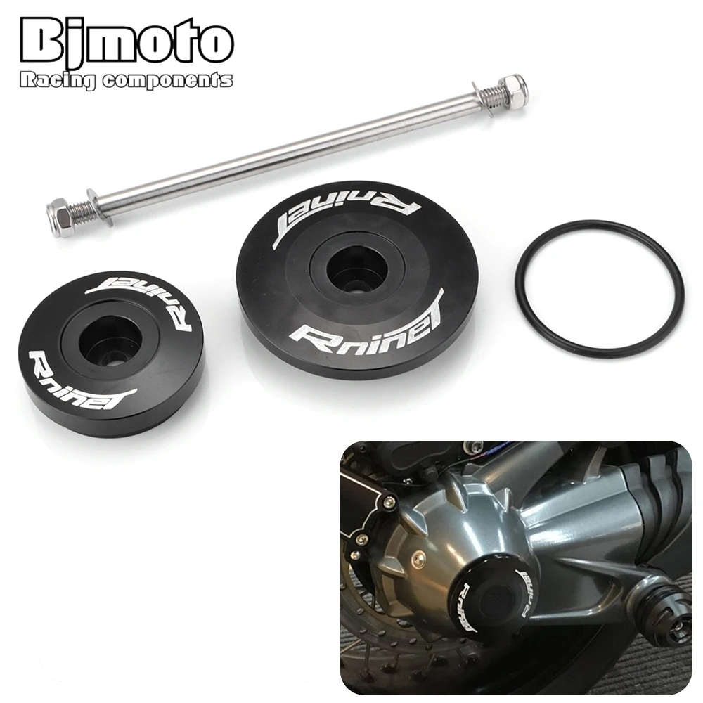 

Moto Bike rninet 2014 2015 2016 2017 2018 Rear CNC Wheel Axle Fork Crash Protector Slider Guard For BMW R Nine T RNine T 14-18