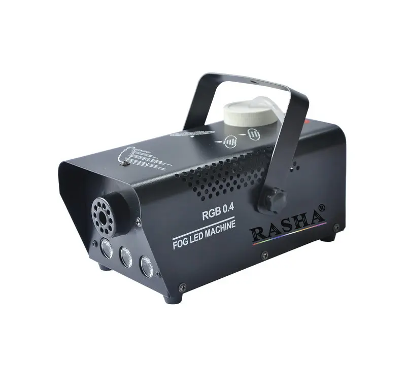 

Rasha 3*3W RGB 400W Mini Wireless Control Stage Smoke Machine Colorful LED Fog Machine DJ Disco Special Effects For Stage Light