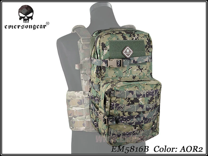 

Emerson Modular Assault Pack w 3L Hydration Bag Multi-purpose Travel Camping Hiking Backpack Hunting Accessories EM5816 AOR2 ^