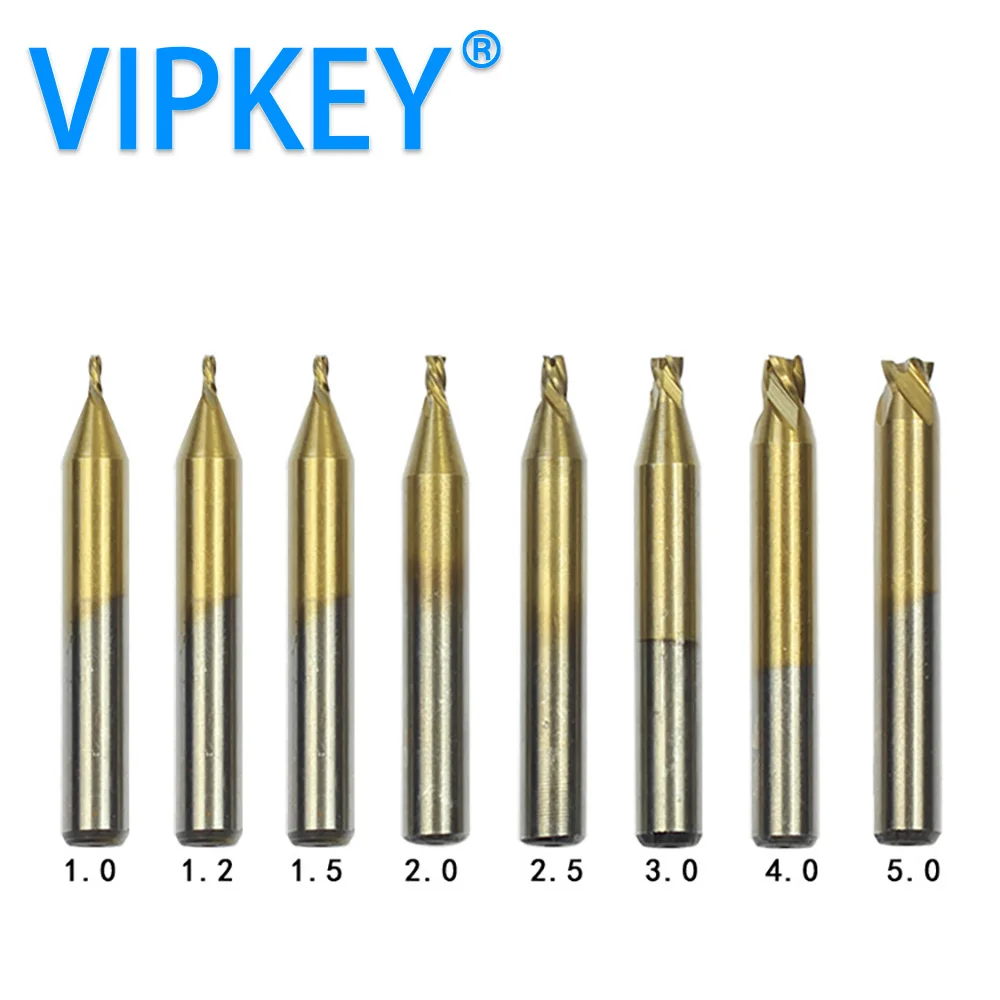 

HSS -TiN End key cutter blade for vertical key machine milling cutters drill bit Locksmiths tools supply