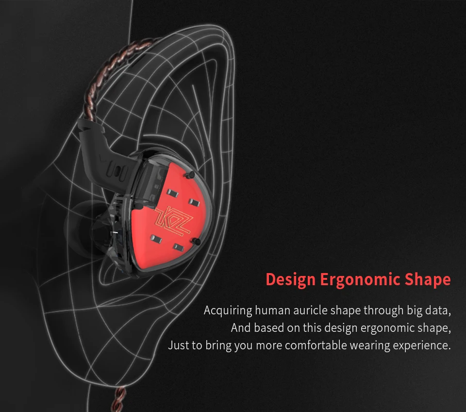 KZ ZS10 ES4 наушники 4BA 1BA с 1DD динамические гибридные наушники-вкладыши спортивные наушники 5 приводных устройств гарнитура вкладыши 1BA KZ ES4