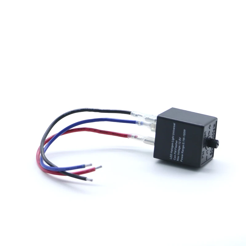

12v 3-Pin Speed Adjustable LED Indicator Flasher Relay Resistor Flash Car Motorcycle Scooter Offroad Chopper Bobber Old School