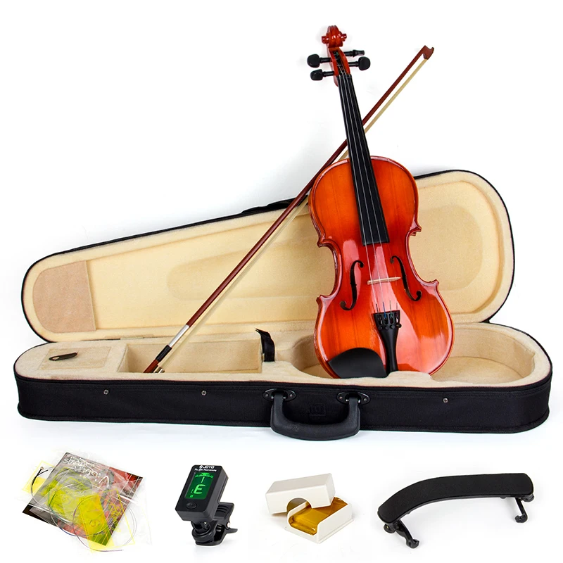 Violin 4/4 Full Size Acoustic Fiddle Musical Instruments with Case Bow