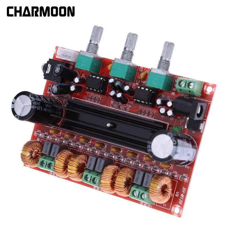 

TPA3116D2 2x50W+100W Amplifier board 2.1 Channel Digital Subwoofer Power Amplifier Board DC12V-24V