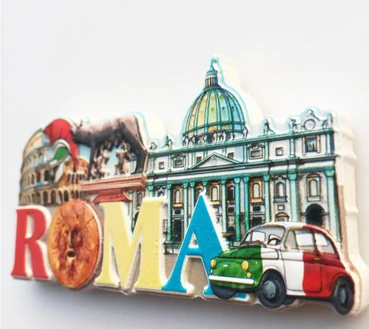 Rome Italy Fridge Magnets Travel Souvenir Refrigerator Magnetic Stickers