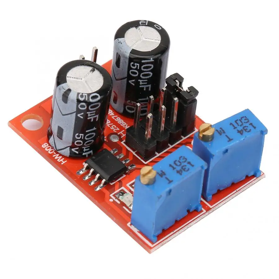 5 шт. генератор сигналов 5V 15VDC NE555 Регулируемый Импульсный Частотный модуль