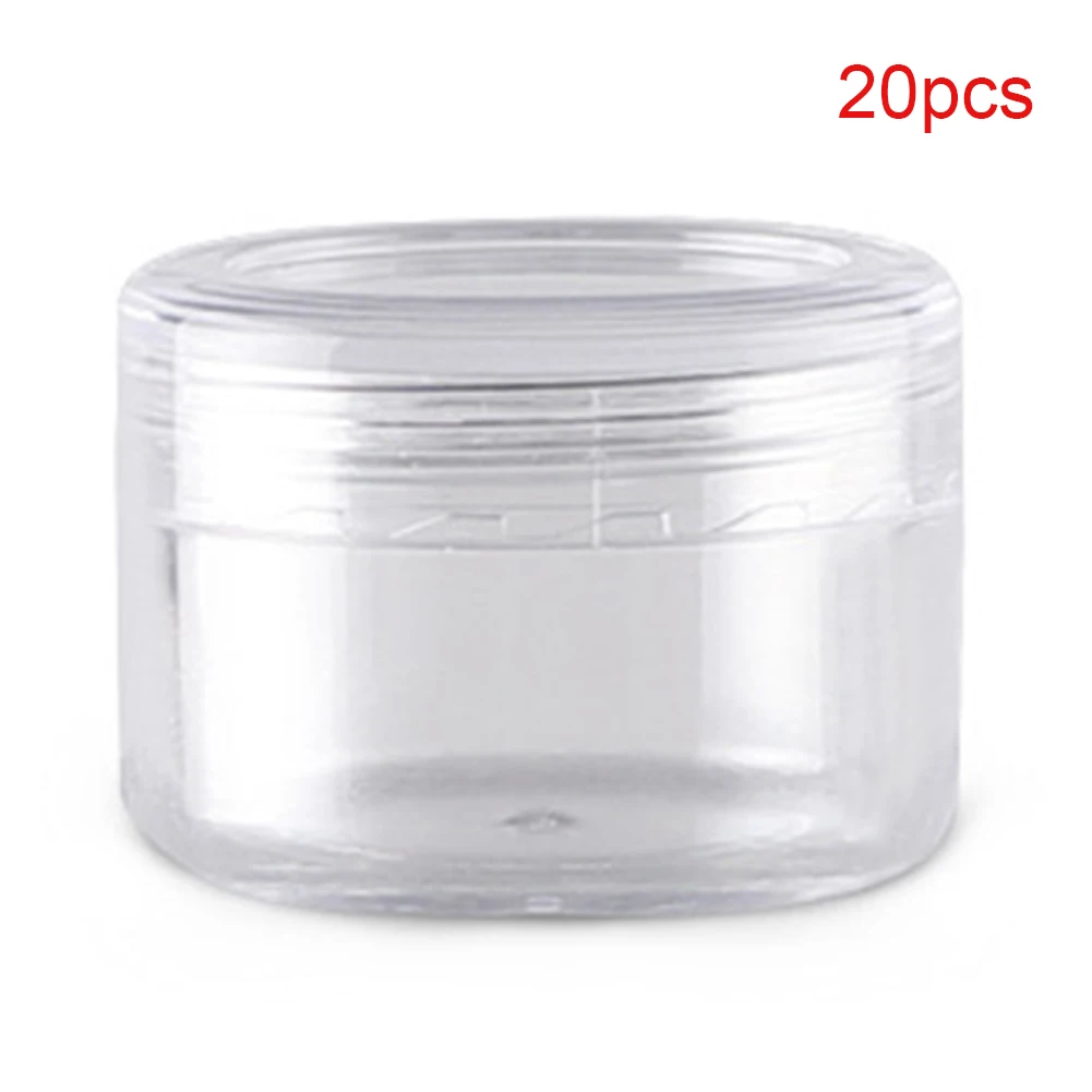 

20/35pcs Lightweight Bathroom Empty Container Transparent Makeup Tool Travel Refillable Bottle Lotion Easy Clean Face Cream