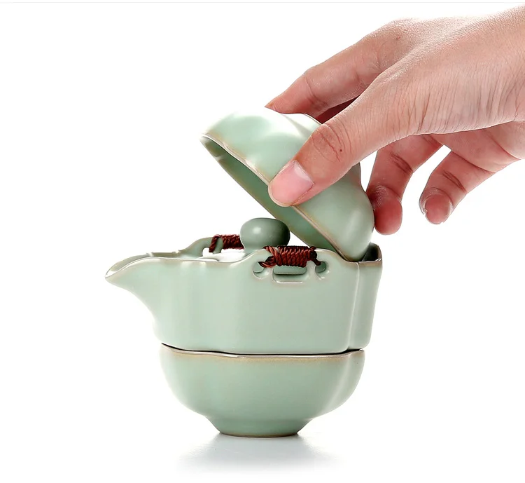 TANGPIN керамический чайник gaiwan чайные чашки портативный дорожный чайный набор с сумкой для путешествий