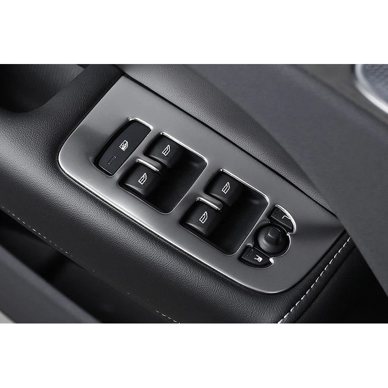 1set Steel Interior Door Window Lift Regulator Cover Trim for Volvo XC60 2018