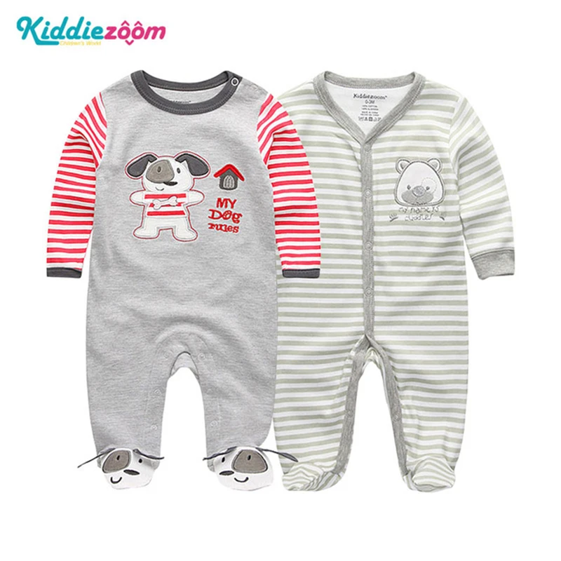 

2019 Rompers Newborn Baby Boy Clothes Girls Clothing Sets Full Sleeve 0-12M Baby Girls Clothes Pajamas Roupas de bebe Cotton