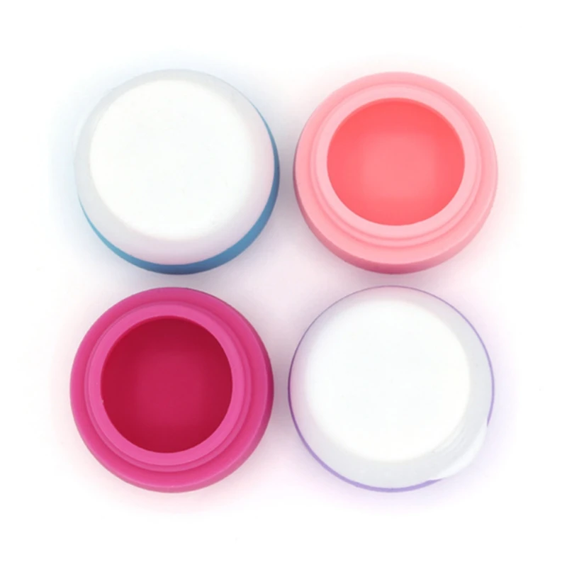 

Outdoor Travel Silicone Cream Jars Cosmetic Containers with Sealed Lids Portable Color Cosmetics Storage Box Small Box