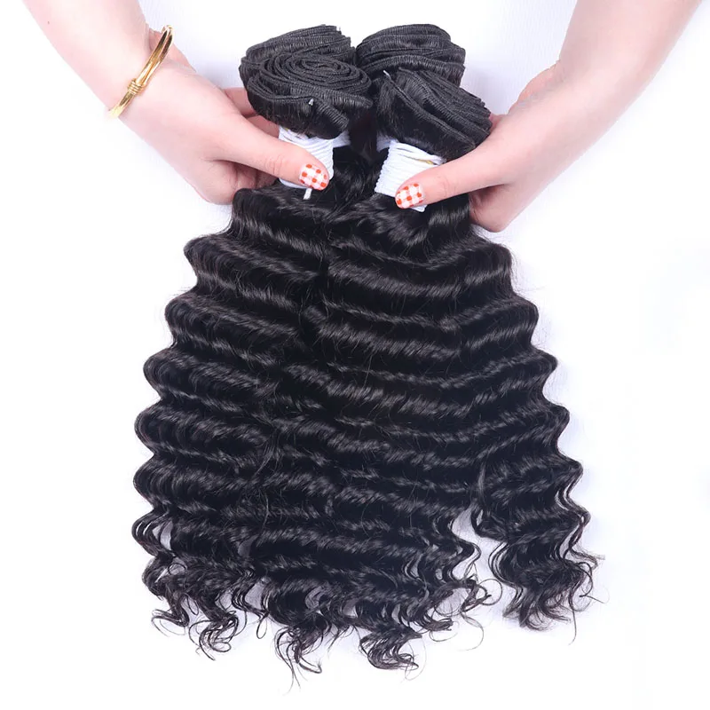 Mstoxic Deep Wave Brazilian font b Hair b font 3 Bundles 100 Human font b Hair