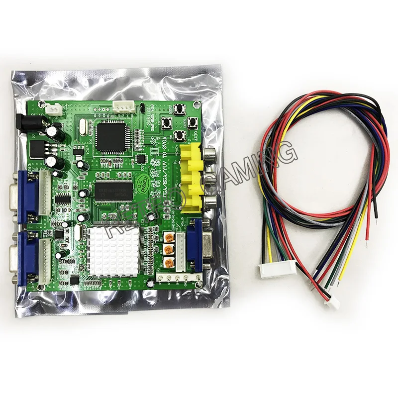 Новое поступление CGA в VGA конвертер EGA YUV PCB 2 выходные принадлежности для шкафа