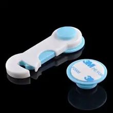 AINY-4 x ящик шкаф двери дети ребенок Детская безопасность пластик замок для малыша синий и белый