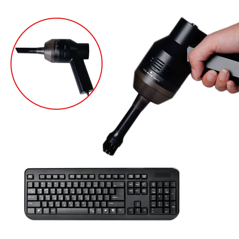 Портативный Мини Портативный USB пылесос для клавиатуры щетка для ноутбука Настольный ПК Инструменты для очистки компьютера