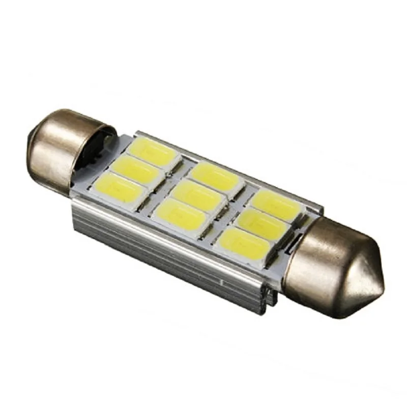 1 шт. 39 мм C5W C10W SV8.5 9 светодиодов 5630 smd Festoon CANBUS без ошибок автомобильный светильник