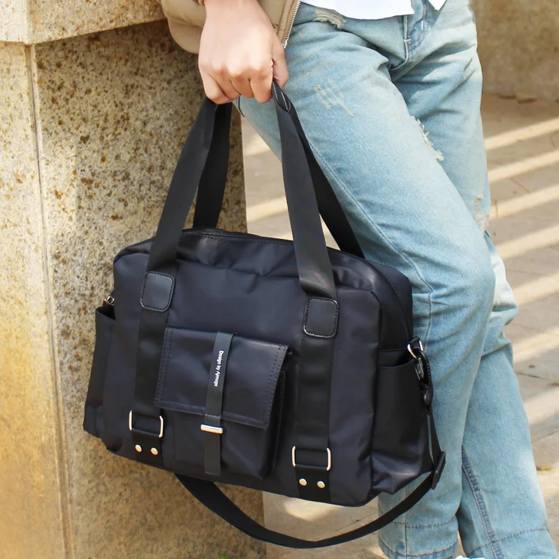 Нейлоновая мужская сумка в британском стиле, деловая Повседневная сумка, мужские дорожные сумки через плечо