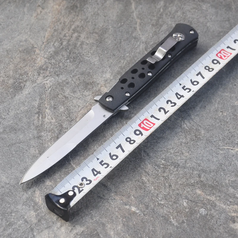 

8.6'' Outdoor Tactical Fold Knife Camp Hunting VG10 Survival EDC Quick Open Pocket Multi Tool EMT Gutting Fishing Knife Box