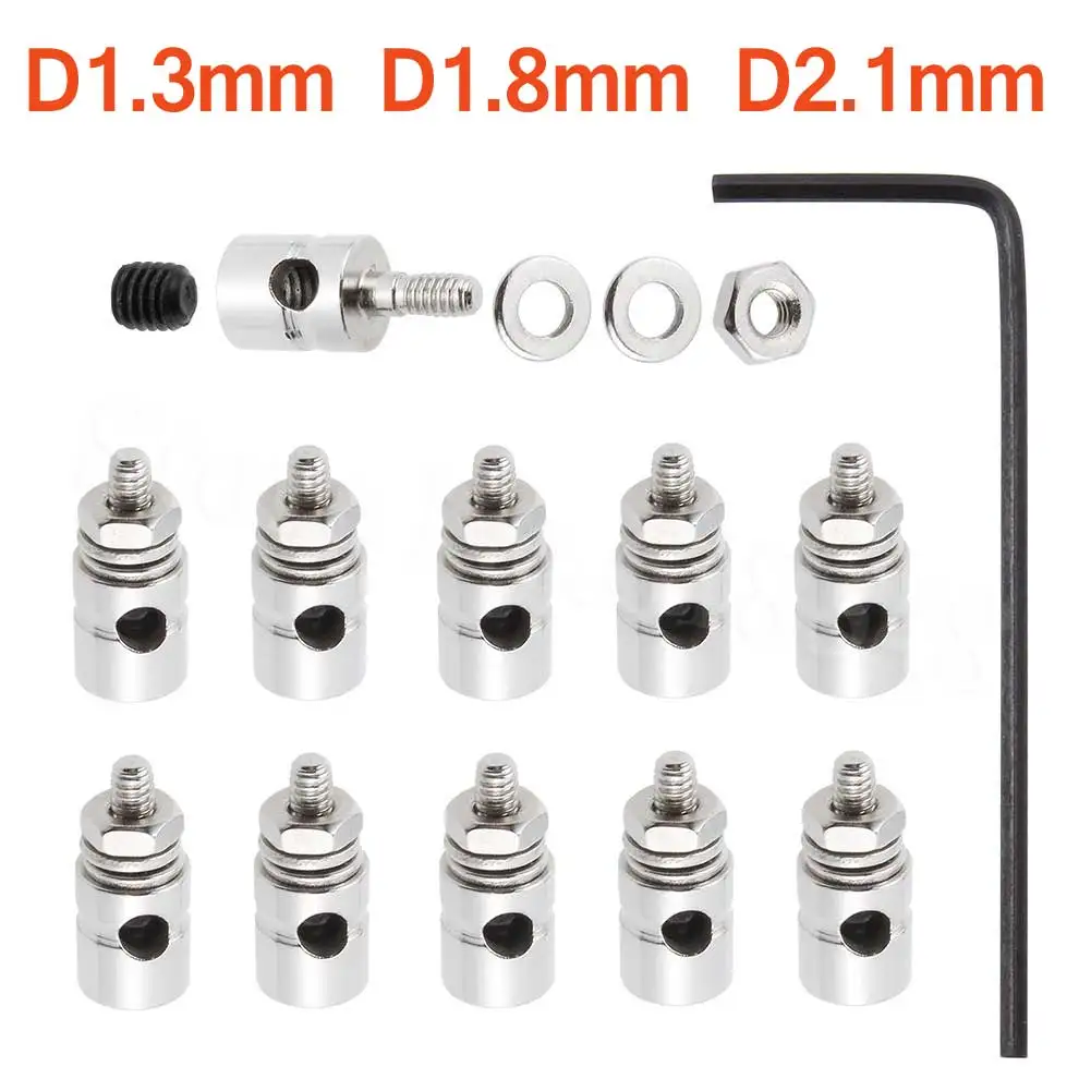 10 шт. соединители для модели самолета D1.3mm D1.8mm D2.1mm|control speed|control underwearcontrol windows |
