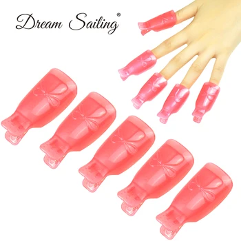 

10pcs/set Nail Gel Polish Remover Nail Art Soak Off Finger Cap Clip UV Polish Remover Tool Plastic Clips Soaker Caps