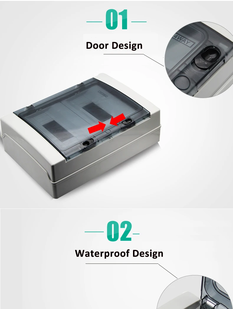 24 способ мини автоматический выключатель водонепроницаемый ip65 распределительная коробка корпус ABS и крышка ПК прозрачный светильник коробка HA-24way