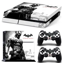 Наклейка с Бэтменом для PS4, чехол для консоли Playstaion 4, виниловые наклейки для управления кожей+ 2 шт., защитный геймпад Наклейка с Бэтменом для PS4, чехол для консоли Playstaion 4, виниловые наклейки для управления кожей+ 2 шт., защитный геймпад