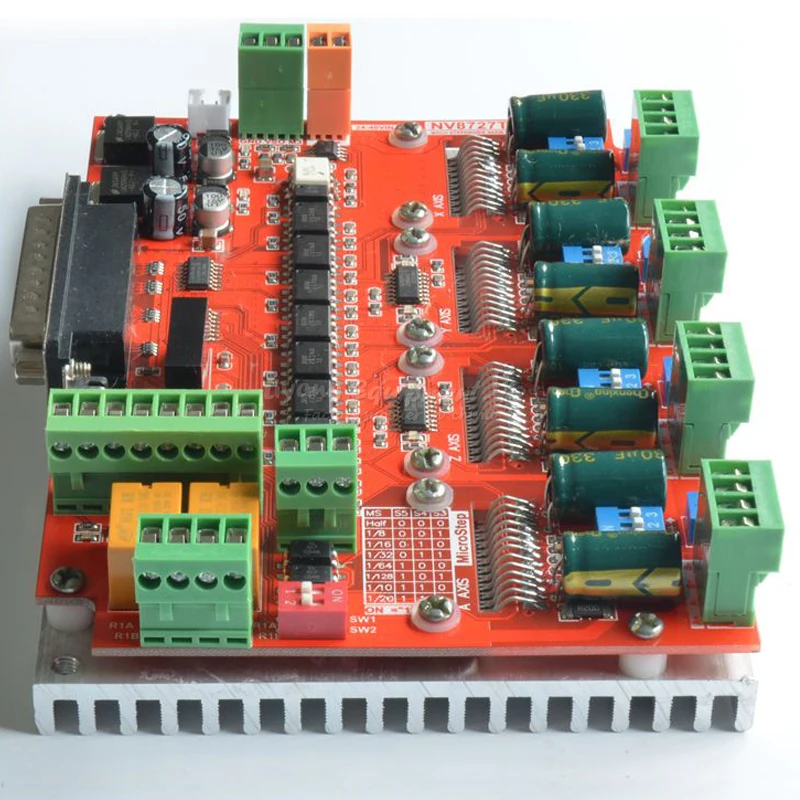 

4 Axis CNC Breakout Board parallel stepper motor driver Module LV8727