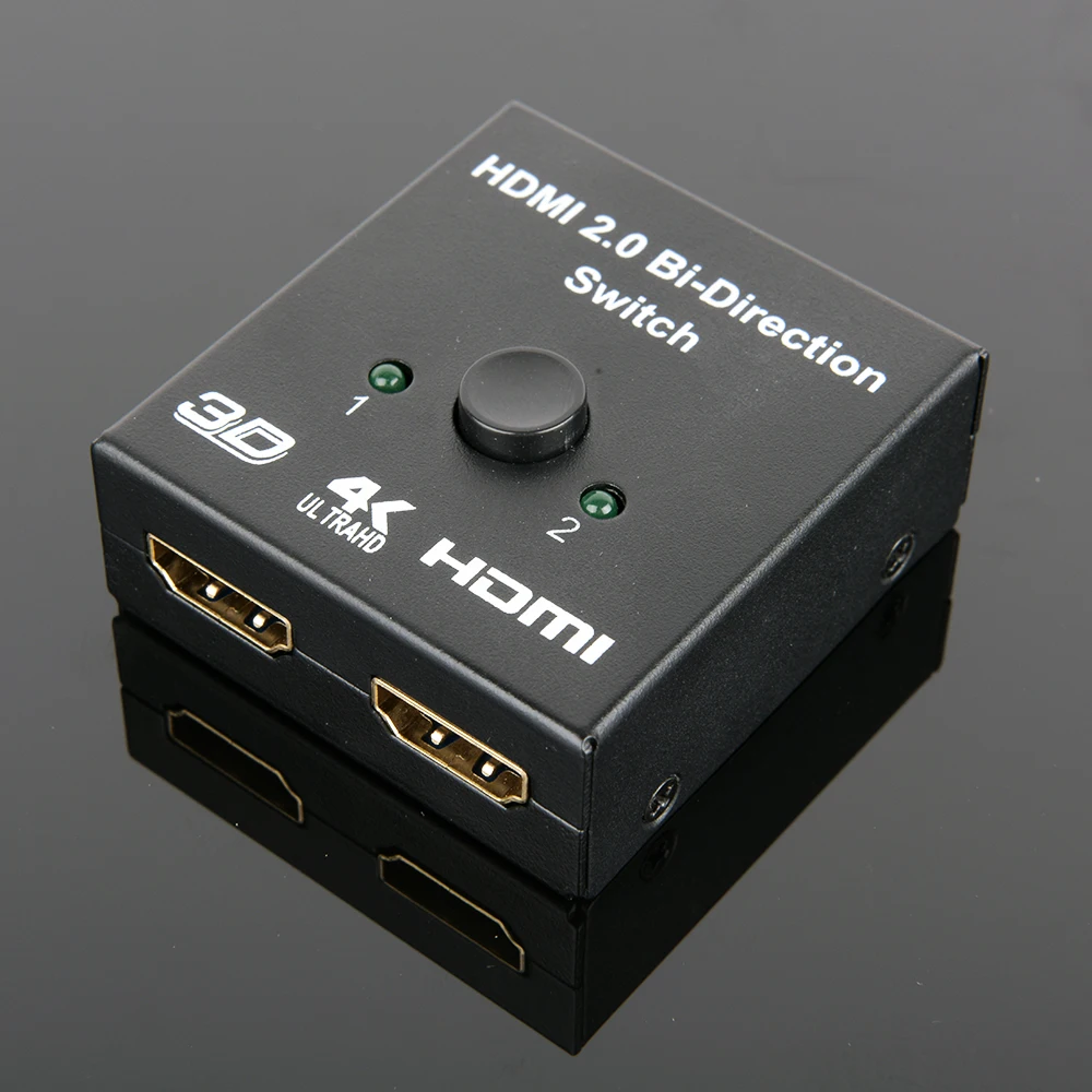 HDMI 2 0 Коммутатор Би переключатель направления 1080 p K x 4 3D коммутатор 2X1 или 1X2 для HDTV