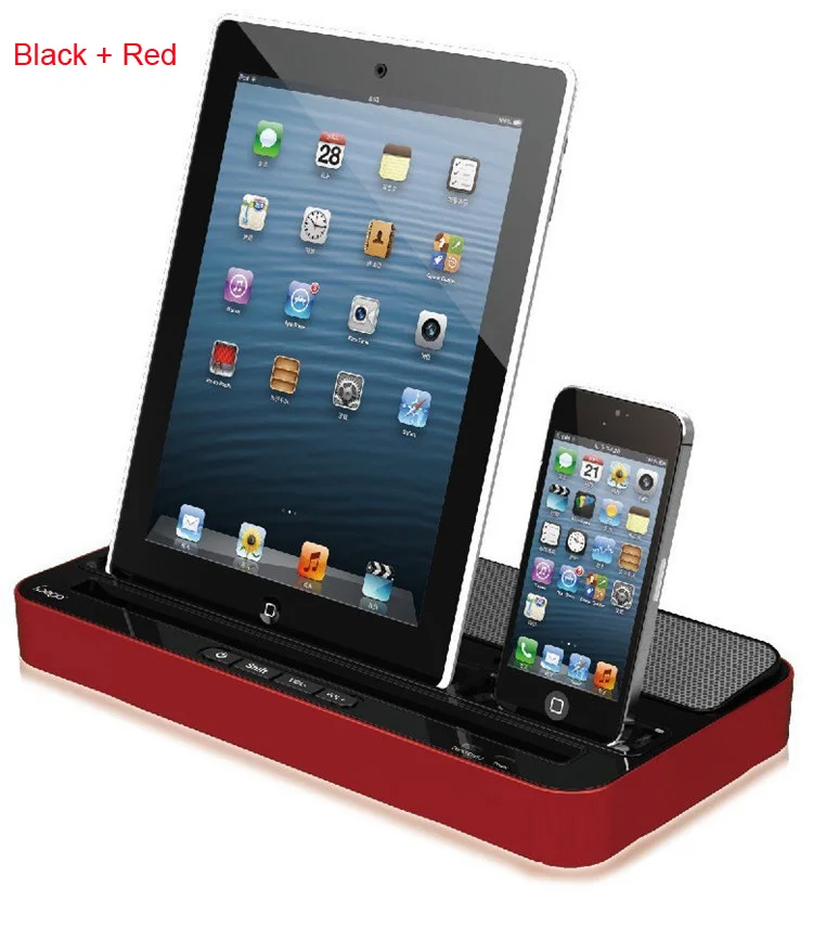 Белый IPEGA Pg-ip115 Зарядное устройство Док-станция для динамиков для iPhone 4/5 для iPhone 7-цифровой преобразователь для IPAD 2/3/4/MINI для samsung Galaxy S2 S3 - Цвет: Белый