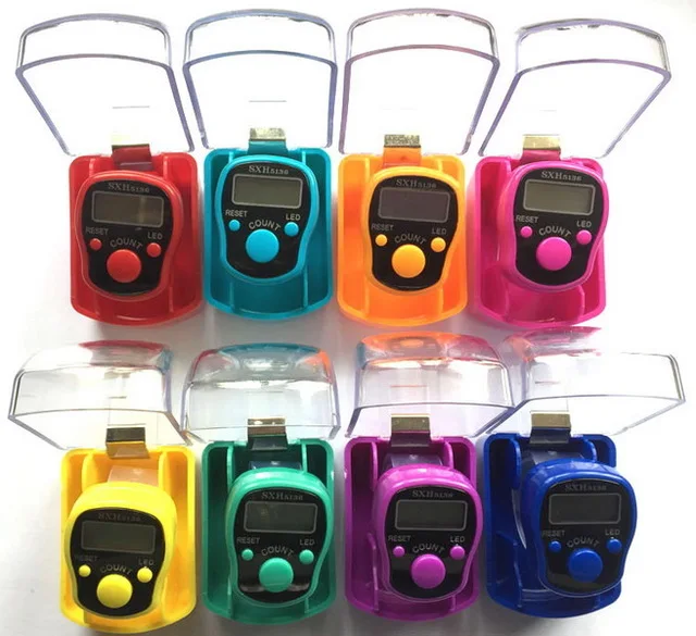 by dhl 500pcs high quality Universal Finger Hand Held Ring Tally Counter 5-Digit LCD Electronic Digital | Дом и сад