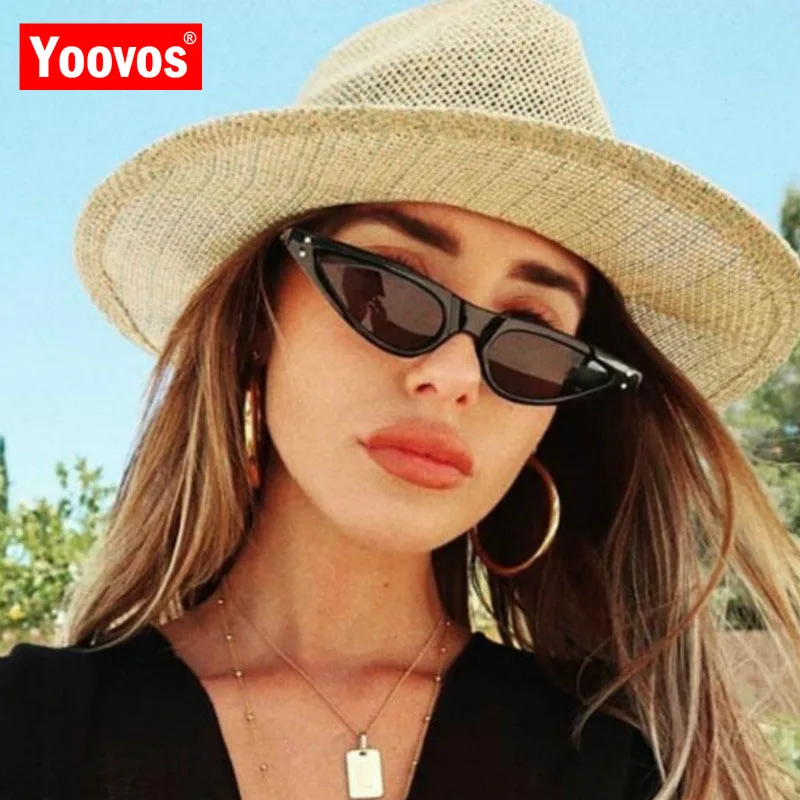 Yoovos коллекция 2021 года солнцезащитные очки в маленькой оправе Женские