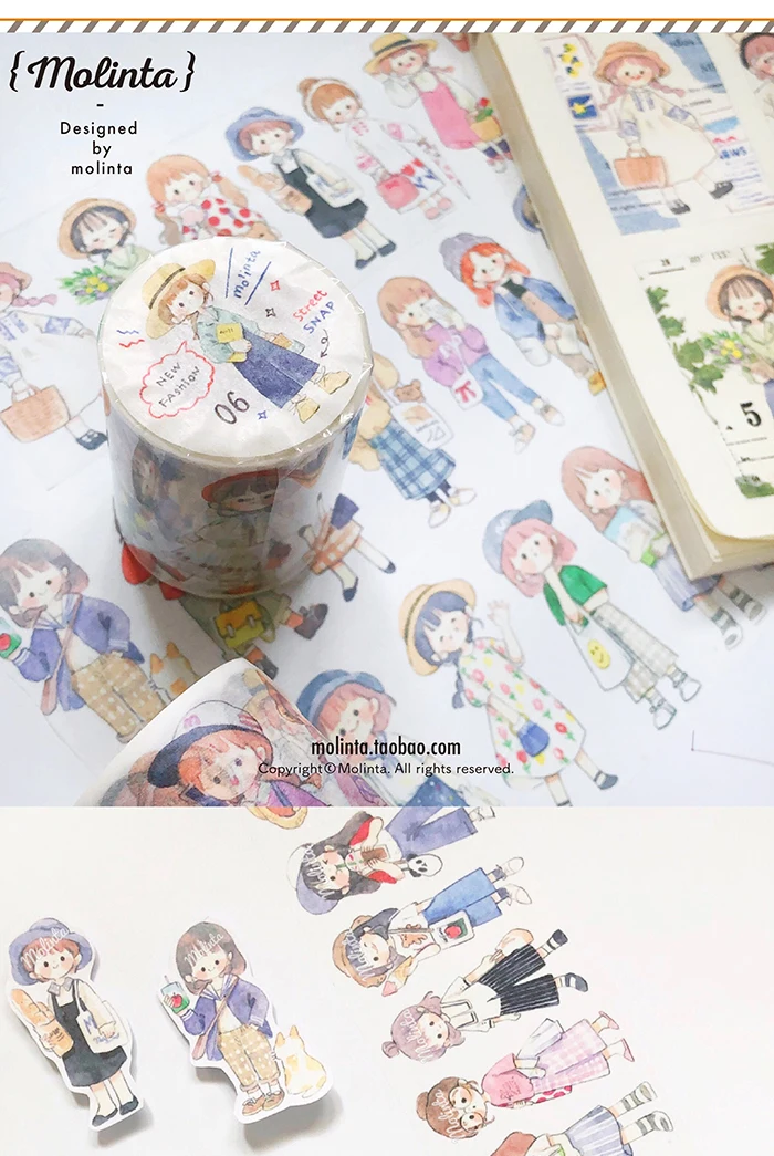 máscara menina dos desenhos animados adesivo decorativo